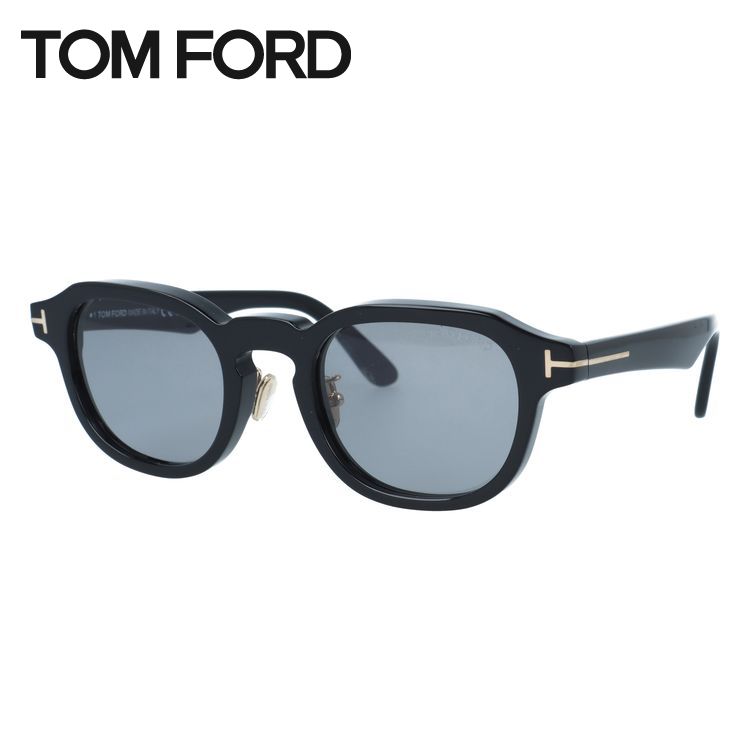 トムフォード サングラス エコ アジアンフィット（フルフィット） 調整可能ノーズパッド（クリングス） TOM FORD ECO FT1230-D 01A 50サイズ （TF1230D 01A 50） ウェリントン型 ユニセックス メンズ レディース サステナブル素材フレーム