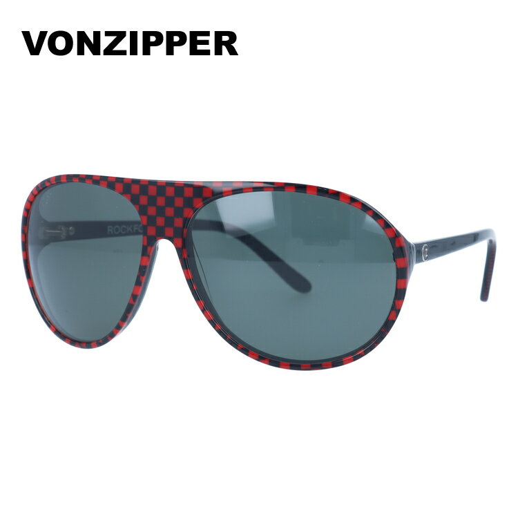 ボンジッパー サングラス VONZIPPER ROCKFORD ロックフォード BRE BLACK RED CHECKERS GREY【レディース】【メンズ】 UVカット