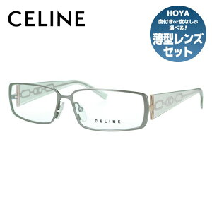 セリーヌ CELINE メガネ フレーム 眼鏡 度付き 度なし 伊達 VC1308M 0SD4 56サイズ スクエア型 レディース ブラゾン アイコン ロゴ ラッピング無料