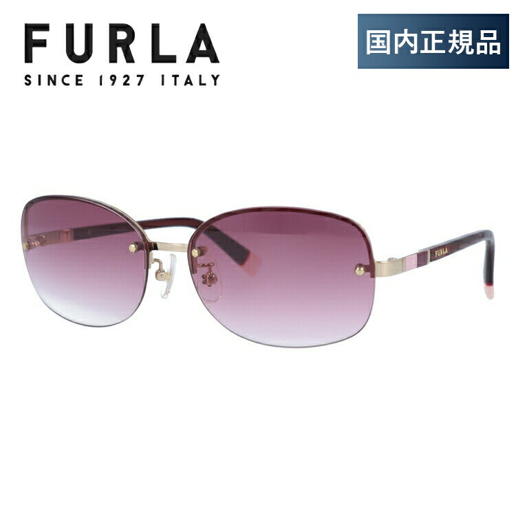 【国内正規品】フルラ サングラス FURLA SU4356J 0300 59サイズ オーバル レディース UVカット