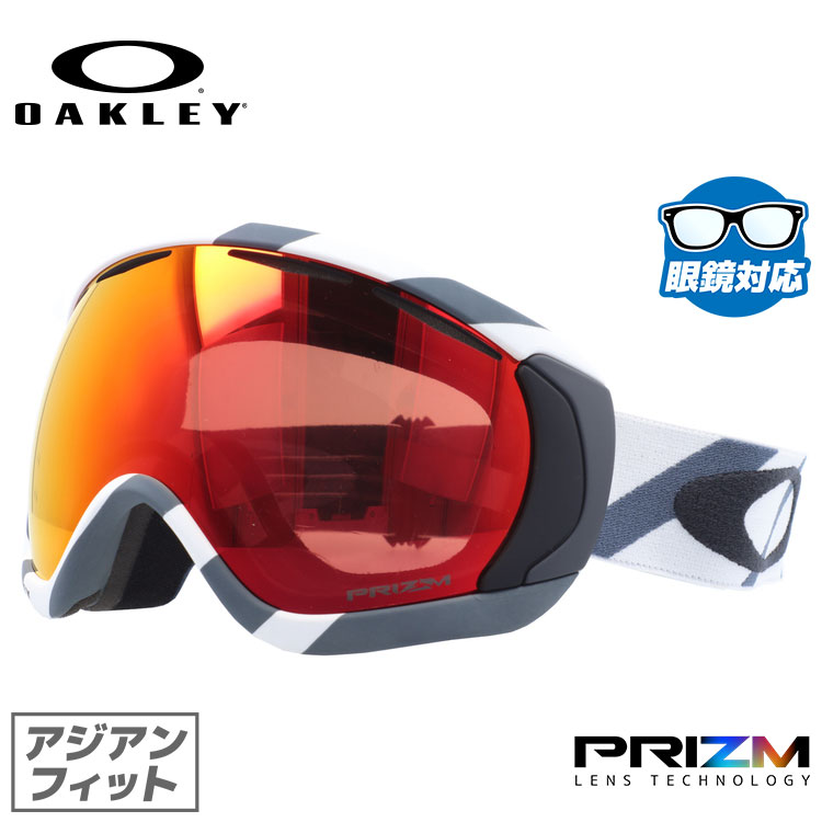 【眼鏡対応】オークリー ゴーグル キャノピー OAKLEY CANOPY OO7081-16 アジアンフィット ミラーレンズ プリズム メンズ レディース 男女兼用 スキーゴーグル スノーボード 【Prizm Torch Iridium】 プレゼント