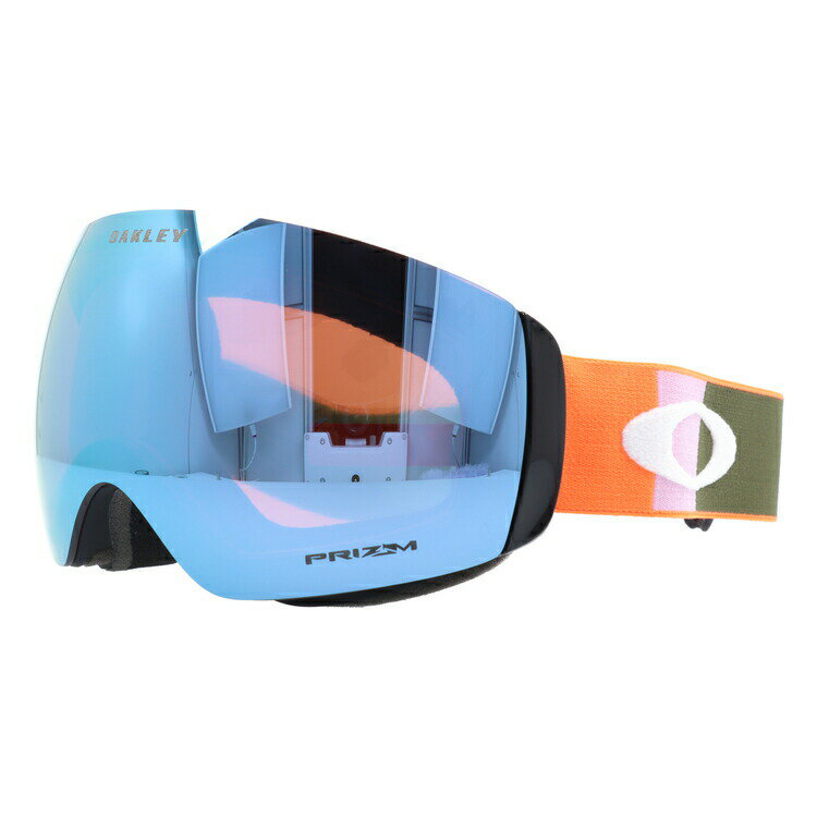 オークリー ゴーグル フライトデッキ XM（M） プリズム ミラーレンズ スタンダードフィット OAKLEY FLIGHT DECK XM（M） OO7064-B5 オレンジ 球面ダブルレンズ 眼鏡対応 曇り止め スポーツ スノーボード スキー 紫外線 UVカット 雪 冬 ブランド