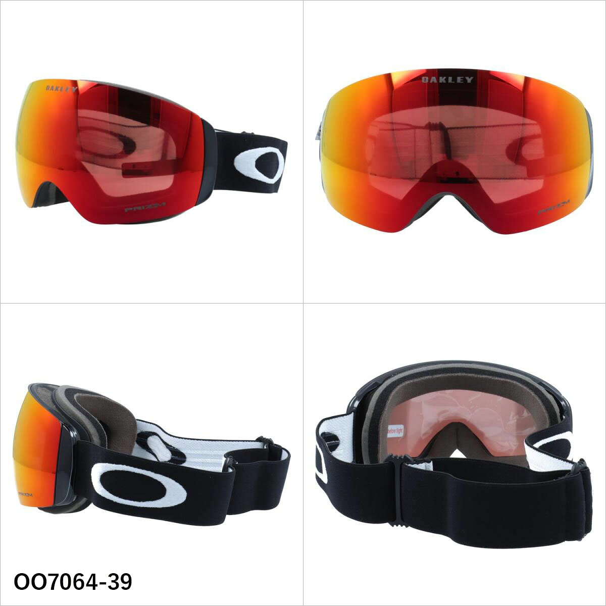 眼鏡達人のオークリー ゴーグル フライトデッキ XM プリズム ミラーレンズ レギュラーフィット（グローバルフィット） OAKLEY FLIGHT DECK XM OO7064 全3カラー OO7064-02/OO7064-39/OO7064-44 球面レンズ 眼鏡対応 曇りにくい ユニセックス メンズ レディース｜アングル3