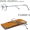 UNION ATLANTIC ユニオンアトランティック メガネ フレーム UA3603 8 オクタゴン 丸眼鏡 クラシック 伊達メガネ 度付き パリスブルー メンズ・レディース 日本製 ua-3603