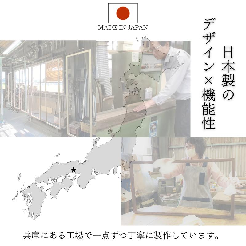 ★新商品★鏡 ミラー 大型ミラー 姿見 壁掛け 長方形 正方形 ウォールミラー 木製 ナチュラル シンプル おしゃれ 玄関 トイレ 洗面台 天然木 木枠 SENNOKI レオン