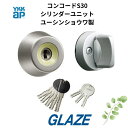 YKKap 現行品 コンコードS30 玄関引き戸 手動錠用 シリンダー交換 シリンダーユニット【ユーシンショウワ・錠ケースユニット・サムターン・鍵5本】YSKAG-S-S3A2D YSKAG-S-S3C2D シルバー・ブラック