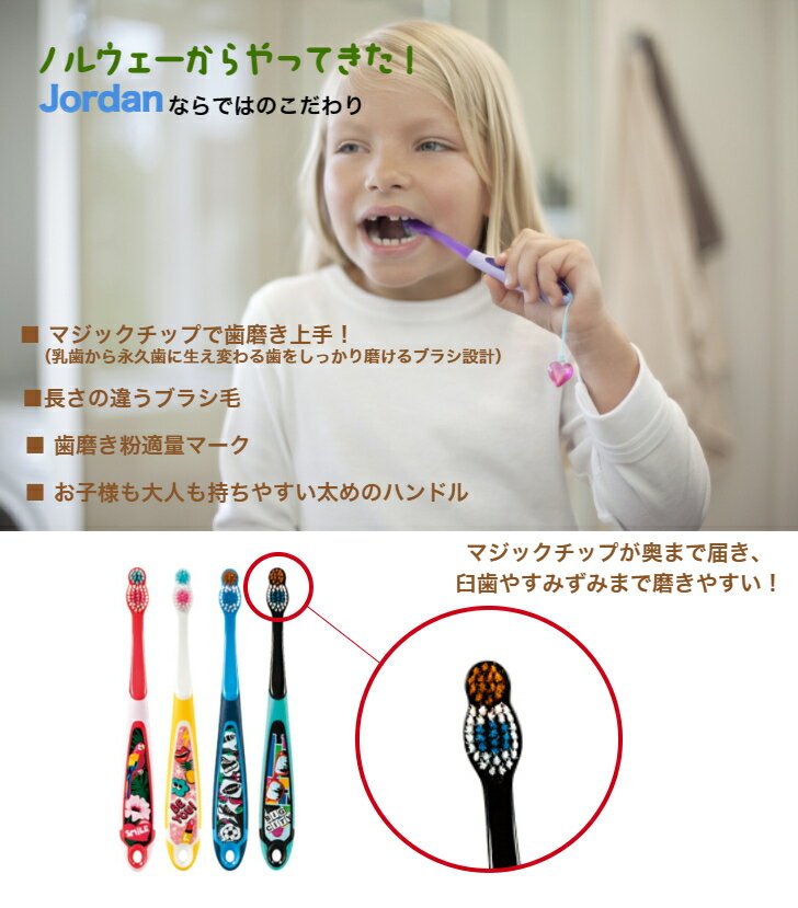 【こどもハブラシ】 6-9才用(ステップ3 やわらかめ)ユニークなデザインで楽しい歯磨き　4種類　キャップ付toothbrush/children/step 3/6 to 9 years old/cute/fun 3
