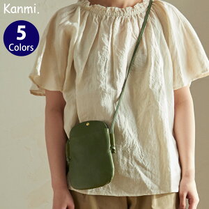 Kanmi. /カンミ ドロップツリー サコッシュ（S）B22-65 ミニショルダー レディース スマホポシェット 本革 レザー 日本製 [ミニバッグ] [送料無料]