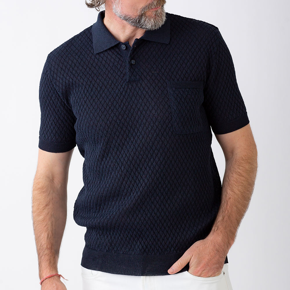 ポロシャツ メンズ（売れ筋ランキング） 和紙 ニット ポロシャツ 半袖 メンズ 男性 紳士 父の日