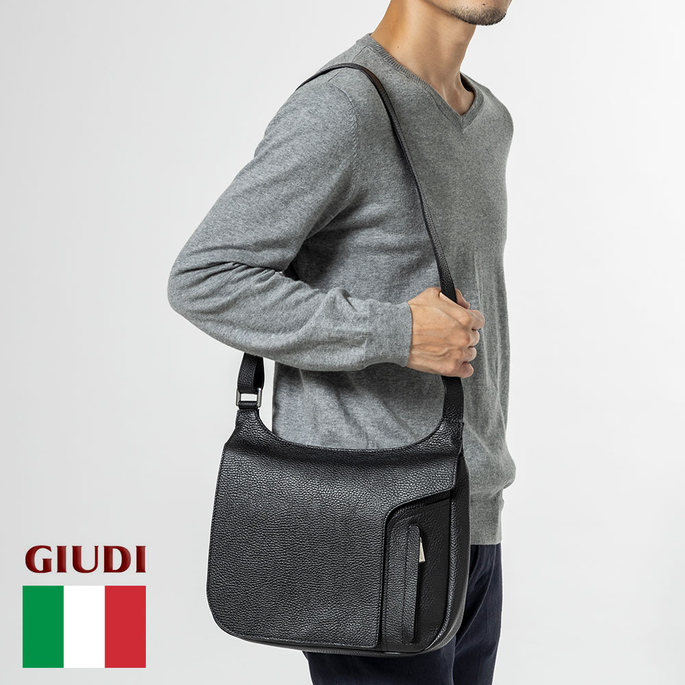 Rakuten - イタリア製 ソフトエンボスレザー ボディバッグ ショルダーバッグ イタリアンレザー 本革[GIUDI/ジウディ][送料無料]
