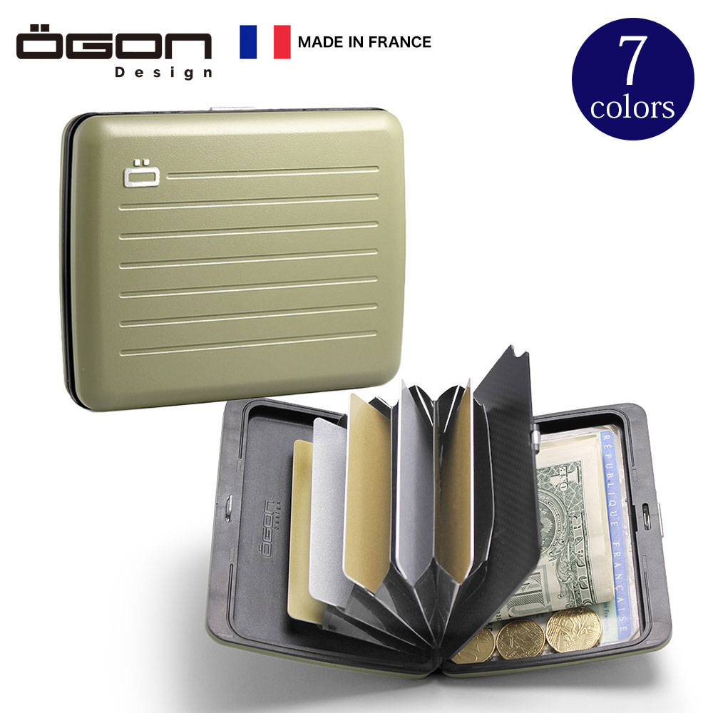 正規日本代理店 [名入れ無料]【OGON/オゴン】フランス製 アルミカードホルダー ラージ SMART CASE V2 Large クレジッ…