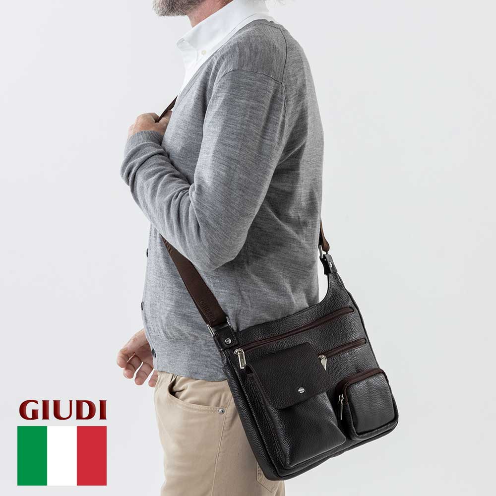 Rakuten - イタリア製 ボディバッグ ショルダーバッグ イタリアンレザー エンボスレザー 本革[GIUDI/ジウディ][送料無料]