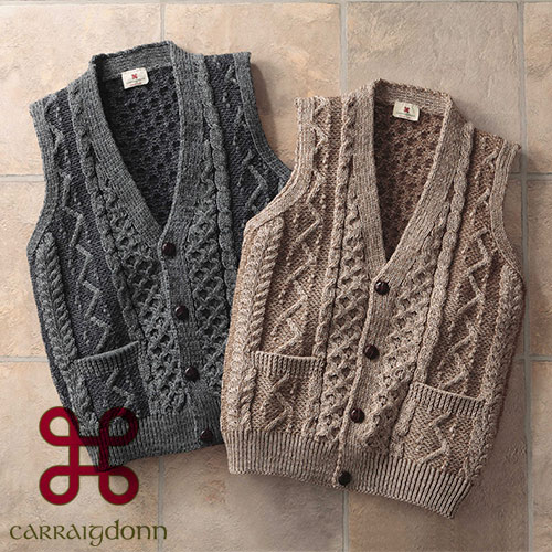 [送料無料]アイルランド製　フィッシャーマンズダイヤモンドベスト　キャレイグドン[CARRAIG DONN] グレンフィールド