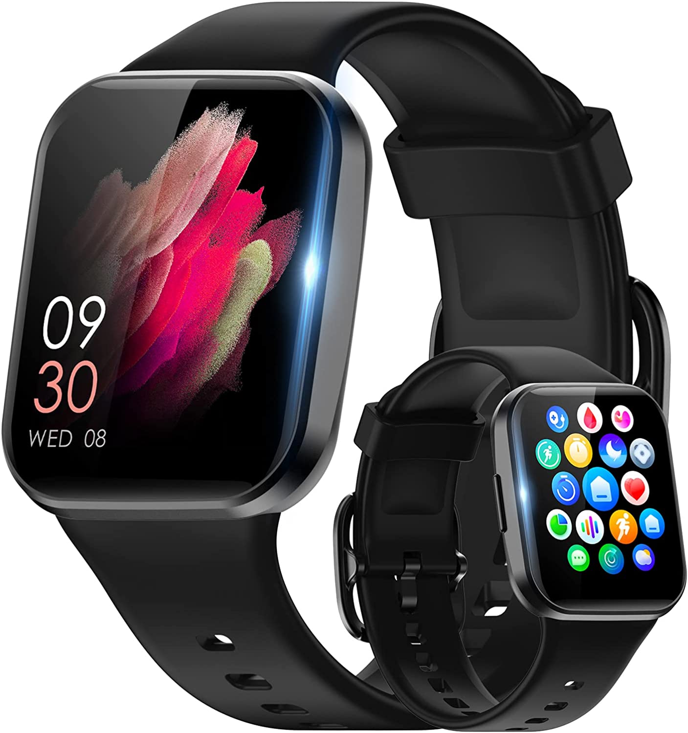 ޡȥå 2024 Smart Watch &Bluetooth5.2 äȲڥȥ IP68ɿ 25ʱư⡼ 忮 SMS/Twitter/Line ʸ׼ͳ ̼ͳ ĹХåƥ꡼ åץץ쥼   ץ쥼 ܸ iPhone&Androidб