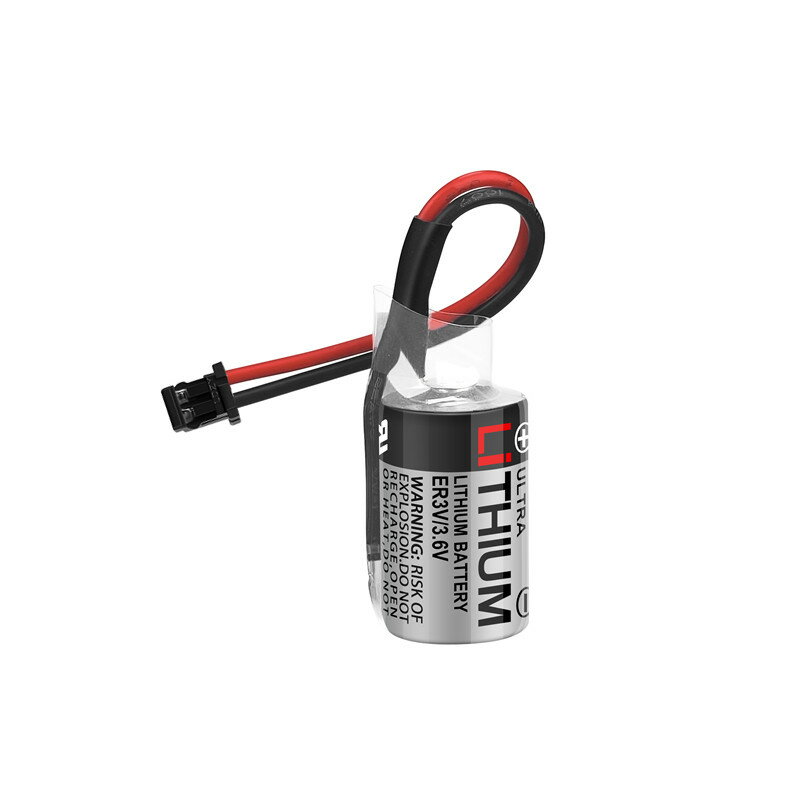 ER3V / 3.6V リチウム電池 1/2AA PLC 工業用 バックアップ電池 安川サーボ JZSP-BA01 対応 コネクタ ケーブル付き 一次電池