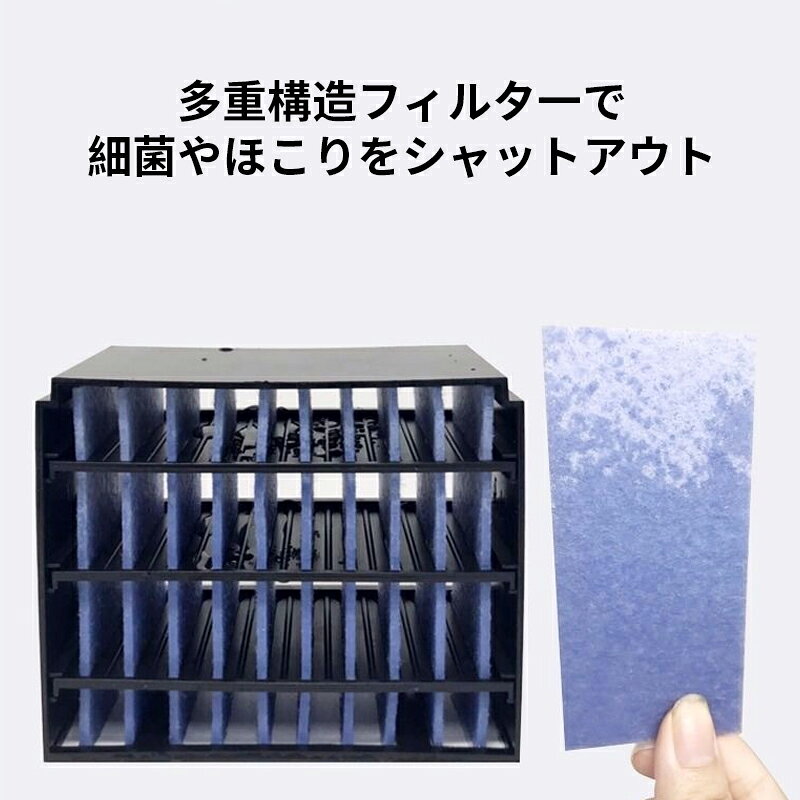 冷風扇 冷風機 強力 静音 3段階風量 90°自動首振り 小型 卓上冷風機 扇風機 冷風 ...