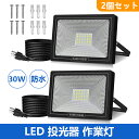 led 投光器 作業灯 看板灯 水槽ライト 30W 昼光色 集魚灯 駐車場灯 省エネ 高輝度 豪雨対応 工場 IP66防水 体育館用 倉庫照明 防犯灯 ナイター 船舶 屋外作業 屋内 屋外 設置可能 BBQ用 6500K 3000LM 200w相当 5万時間点灯可能 