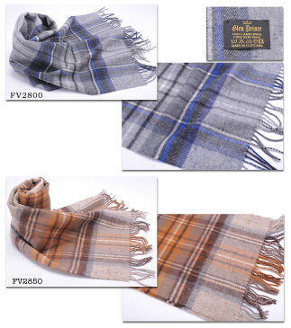 再入荷 グレンプリンス GLEN PRINCE ウール100% タータンチェック マフラー SLS-60ラムズウール ラムウール スカーフ ギフト プレゼント