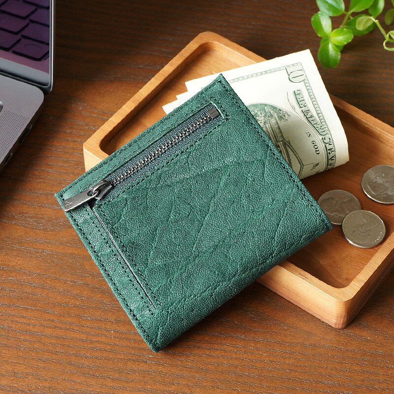 楽天市場】象革財布（カラーグリーン）（バッグ・小物・ブランド雑貨