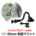 GoPro 用 アクセサリー フレキシブルアーム付 吸盤マウント (go158x) レバー式 スネーク アーム 三脚ネジ 1/4インチネジ 三脚用アダプター付き ゴープロ用 (HERO12 Osmo Action4 アクションカメラ) GoPro12 GoPro11 送料無料