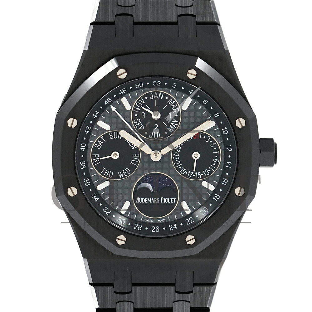 オーデマピゲ（AUDEMARS PIGUET）ロイヤルオーク パーペチュアルカレンダー 26579CE.OO.1225CE.01 ブラックセラミック 〔ブティック限定〕〔腕時計〕【中古】