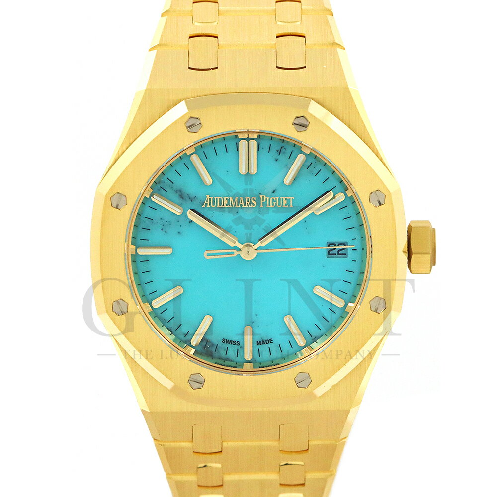 オーデマピゲ（AUDEMARS PIGUET）ロイヤルオーク オートマティック 15550BA.OO.1356BA.01 ターコイズ文字盤〔腕時計〕【新品】のサムネイル