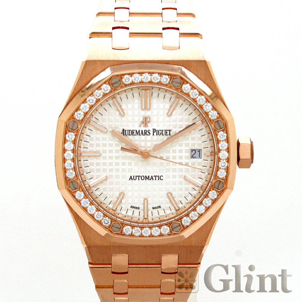 オーデマピゲ（AUDEMARS PIGUET）ロイヤルオーク オートマティック 37mm ダイヤモンド 15451OR.ZZ.1256OR.01〔腕時計〕〔18Kピンクゴールド〕【中古】