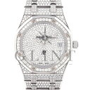 オーデマピゲ（AUDEMARS PIGUET）ロイヤルオーク ジャンボ エクストラシン 15202BC.ZZ.1241BC.01 ブティック限定モデル〔腕時計〕〔フルパヴェダイヤモンド〕【中古】