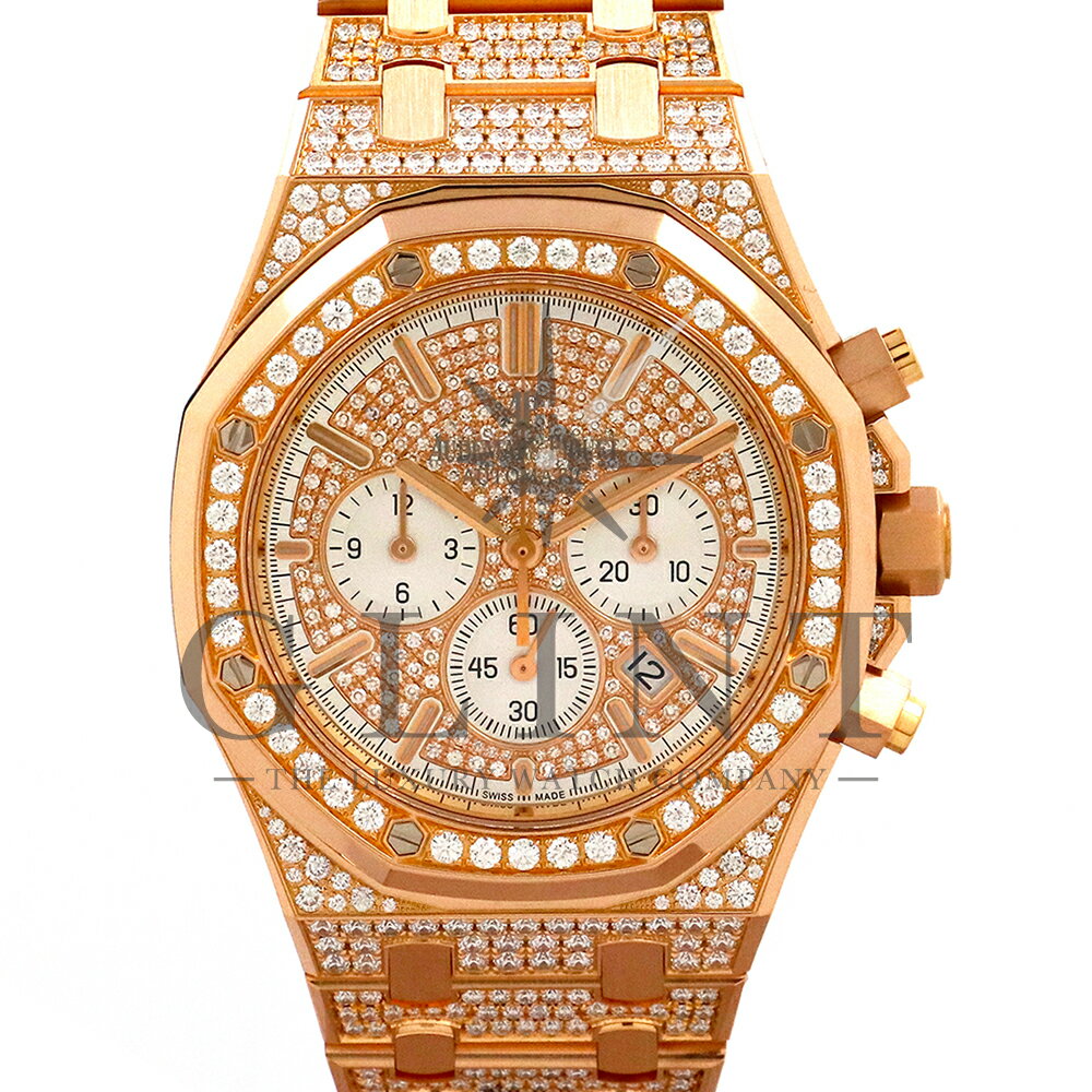 オーデマピゲ（AUDEMARS PIGUET）ロイヤルオーク クロノグラフ 26322OR.ZZ.1222OR.01〔18Kピンクゴールド〕〔ダイヤモンド〕〔メンズ〕〔腕時計〕【中古】