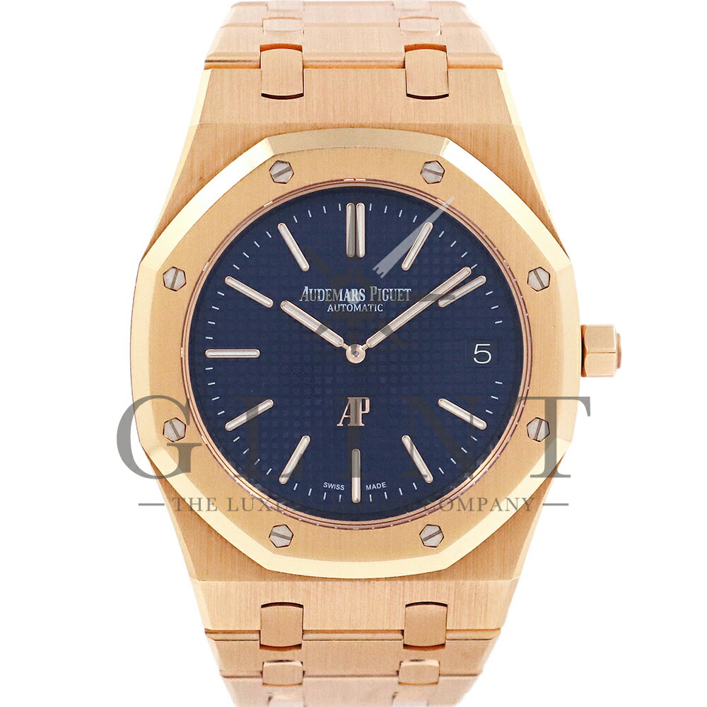 オーデマピゲ（AUDEMARSPIGUET）ロイヤルオーク ジャンボ エクストラシン 15202OR.OO.1240OR.01.A ブルー文字盤〔生産終了モデル〕〔腕時計〕〔メンズ〕【中古】