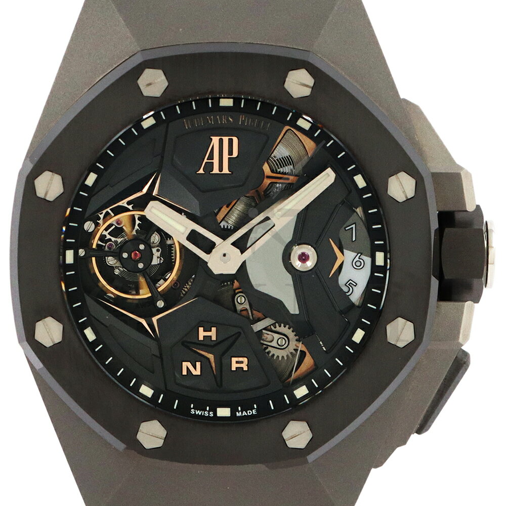 オーデマピゲ（AUDEMARS PIGUET）ロイヤルオーク コンセプト トゥールビヨン GMT 44mm 26589IO.OO.D002CA.01〔メンズ〕〔腕時計〕【中古】