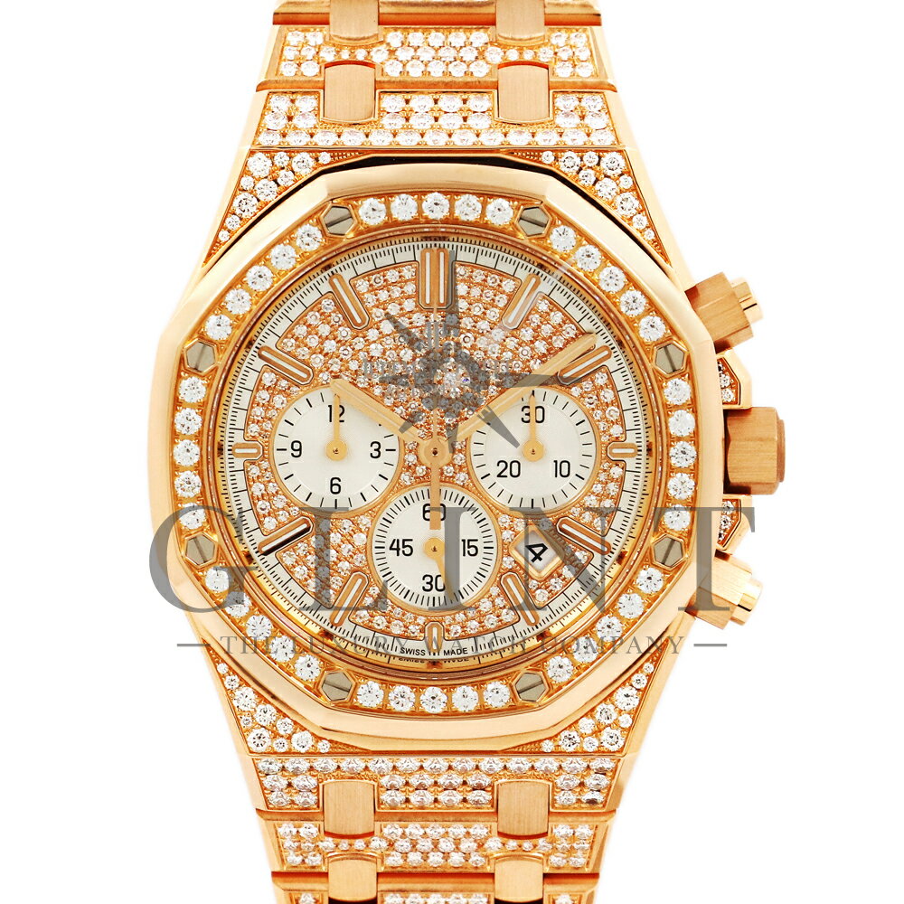 オーデマピゲ（AUDEMARS PIGUET）ロイヤルオーク クロノグラフ 26322OR.ZZ.1222OR.01〔18Kピンクゴールド〕〔ダイヤモンド〕〔メンズ〕〔腕時計〕【中古】