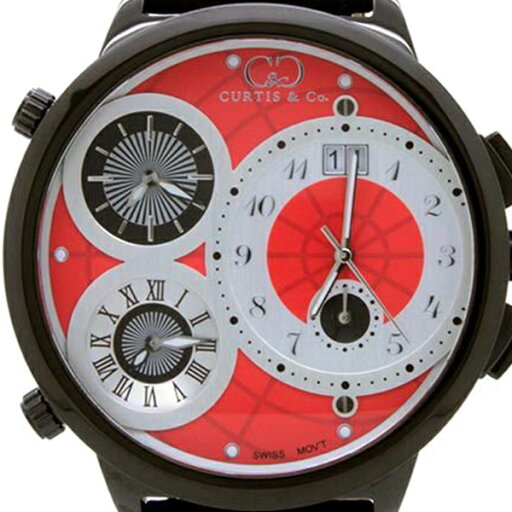 カーティス(CURTIS & CO.)BIG TIME WORLD 57mm(Red) カーティス ビックタイムワールド57mm【腕時計】