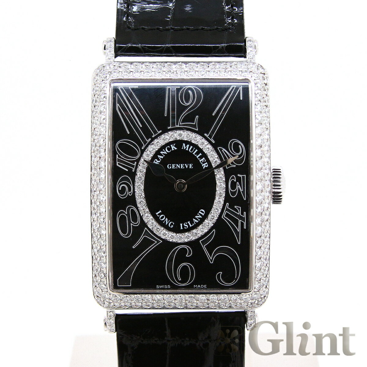 フランクミュラー（FRANCK MULLER）ロングアイランド ダイヤモンド 1200 SC RELIEF D CD 1R 〔純正品〕〔18Kホワイトゴールド〕〔メンズ〕〔腕時計〕【中古】