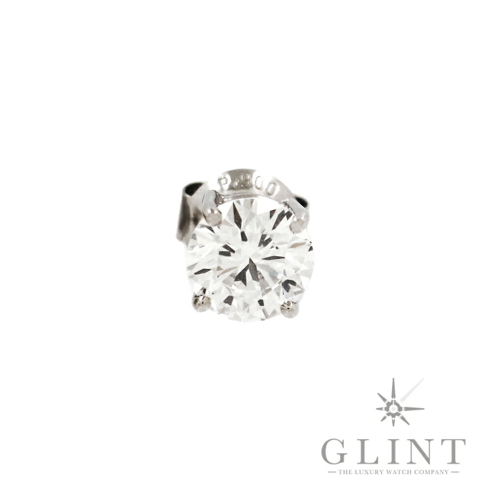 【Glint】1カラット ピアス〔プラチナ(Pt900)〕〔ラボグロウンダイヤモンド〕【新品】