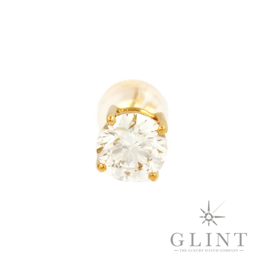 【Glint】1カラット ピアス 〔18Kイエローゴールド〕〔ラボグロウンダイヤモンド〕【新品】