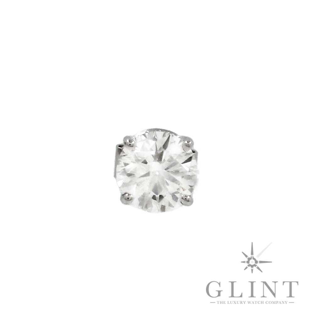 【Glint】1カラット ピアス 〔18Kホワイトゴールド〕〔ラボグロウンダイヤモンド〕【新品】