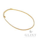 【Glint】グリント テニスチェーン ネックレス 全長56cm/幅3.25mm 14KYG ラボグロウンダイヤモンド（イエローゴールド）【新品】