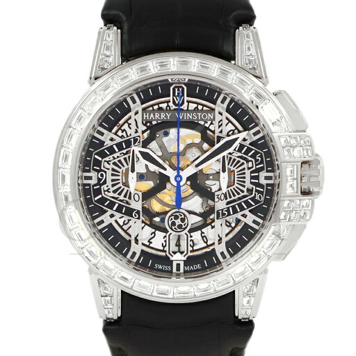 ハリーウィンストン(HARRY WINSTON)オーシャン クロノグラフ オートマティック 44mm OCEACH44WW001 〔純正バゲットダイヤモンド〕〔18Kホワイトゴールド〕〔腕時計〕【中古】 ハリーウィンストン(HARRY WINSTON)オーシャン クロノグラフ オートマティック 44mm OCEACH44WW001 〔純正バゲットダイヤモンド〕〔18Kホワイトゴールド〕〔腕時計〕【中古】