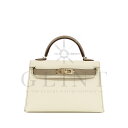 エルメス(HERMES)ミニケリー2 クレ×グリアスファルト〔スペシャルオーダー〕〔U刻印/2022年〕〔レディース〕〔未使用品〕【中古】