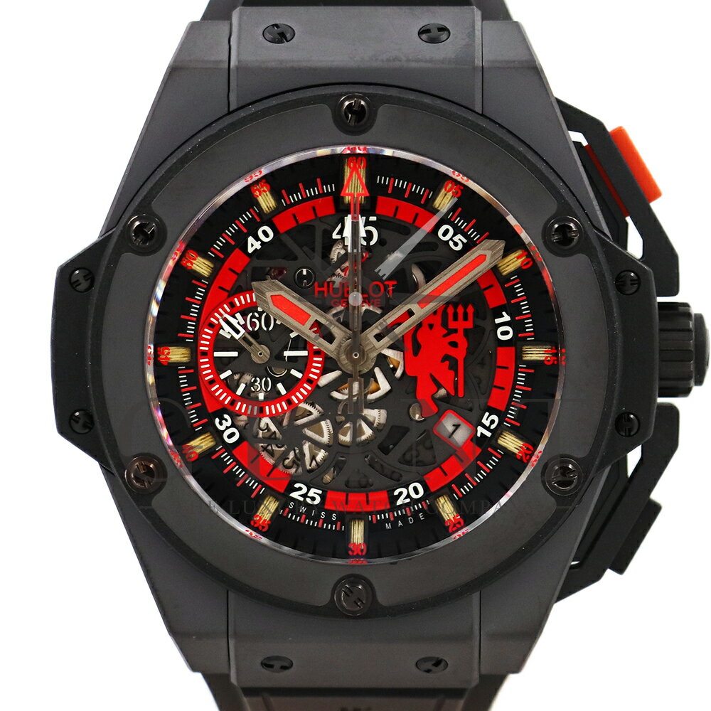 ウブロ（HUBLOT）キング・パワー レッドデビル 716.CI.1129.RX.MAN11 マンチェスターユナイテッド ユニフォーム付き 〔世界限定500本〕〔メンズ〕〔腕時計〕【中古】