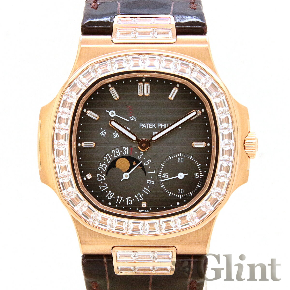 パテックフィリップ（PATEK PHILIPPE）ノーチラス 5724R-001 バゲットダイヤモンド ローズゴールド〔メンズ〕〔腕時計〕【新品】