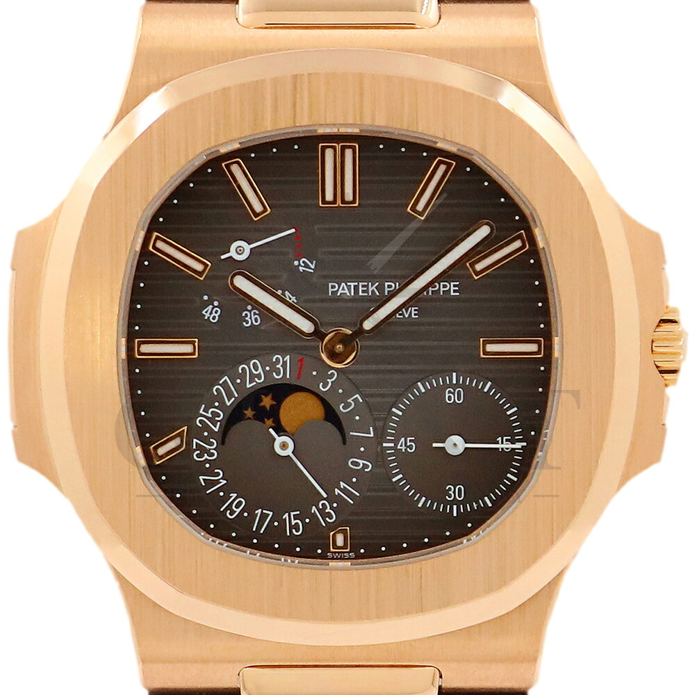 パテックフィリップ（PATEK PHILIPPE）ノーチラス 5712R-001 18Kローズゴールド プチコンプリケーション〔メンズ〕〔腕時計〕【中古】