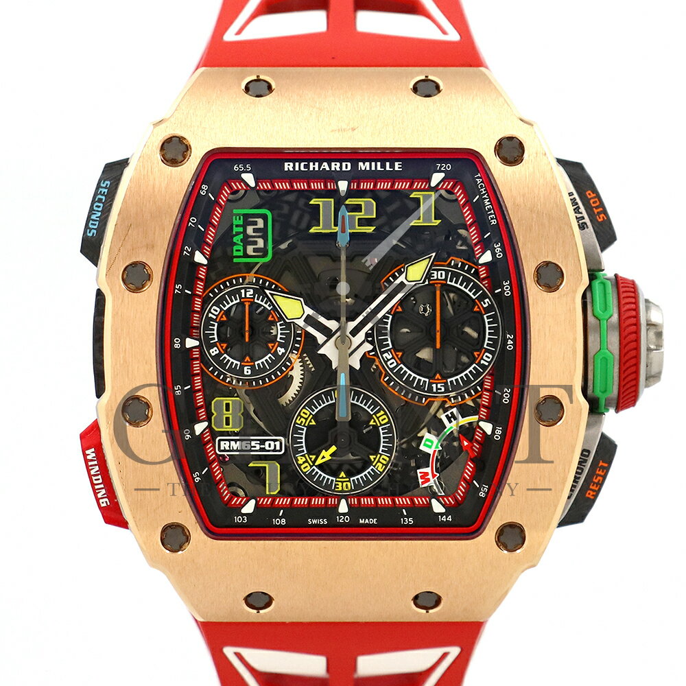 リシャールミル（RICHARD MILLE）RM65-01 CA RG オートマティック スプリットセコンド クロノグラフ〔腕時計〕〔メンズ〕【中古】