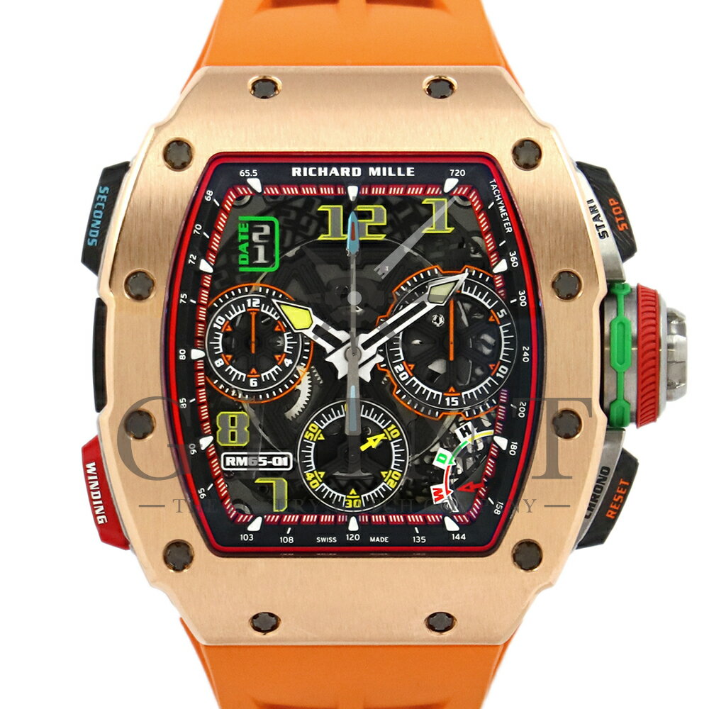 リシャールミル（RICHARD MILLE）RM65-01 CA RG オートマティック スプリットセコンド クロノグラフ〔メンズ〕〔腕時計〕【中古】