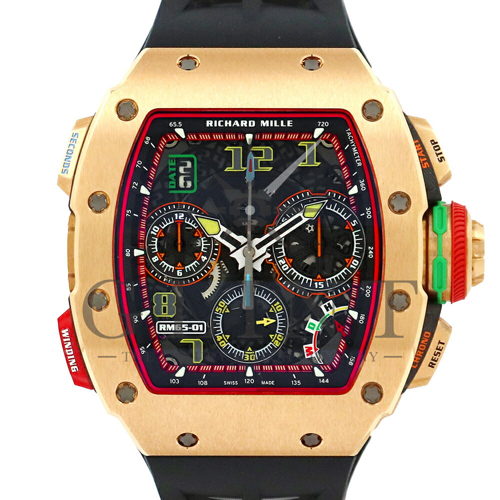 リシャールミル（RICHARD MILLE）RM65-01 RG オートマティック スプリットセコンド クロノグラフ〔18K..