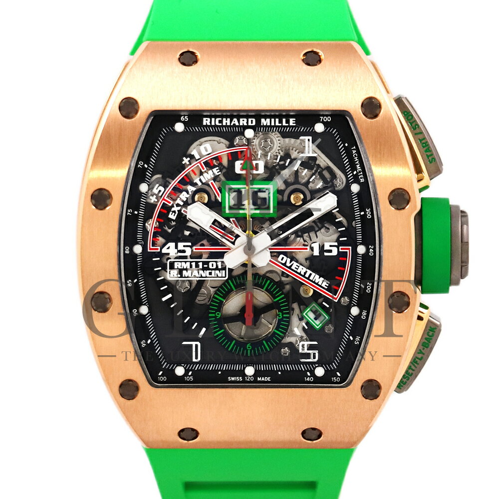 リシャールミル（RICHARD MILLE）RM11-01 RG オートマティック ワインディング フライバッククロノグラフ ロベルトマンチーニ〔メンズ〕〔腕時計〕【中古】