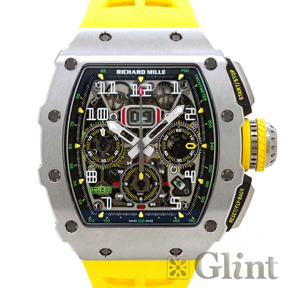 リシャールミル（RICHARD MILLE）RM11-03Ti オートマティック フライバッククロノグラフ チタン〔メンズ〕〔腕時計〕〔未使用品〕【中古】