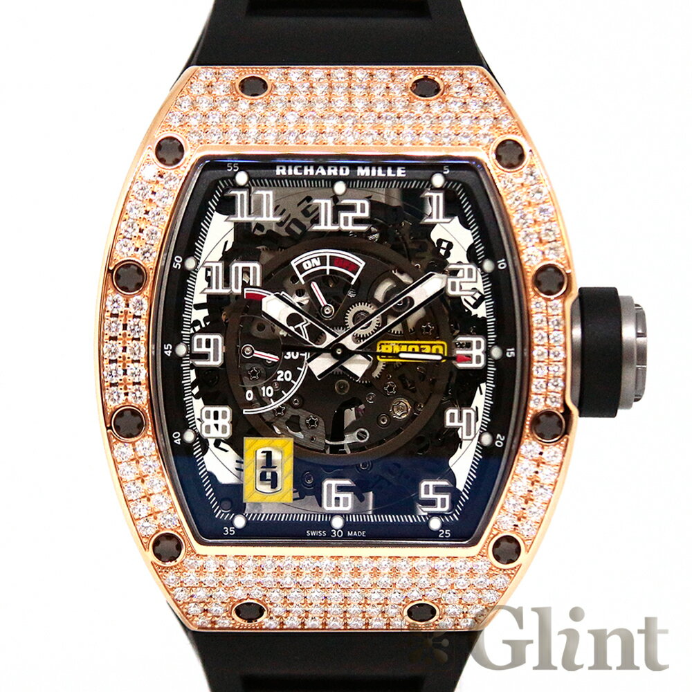 リシャールミル（RICHARD MILLE）RM030 RG オートマティック デクラッチャブルローター レッドゴールド ダイヤモンド〔メンズ〕〔腕時計〕〔未使用品〕【中古】