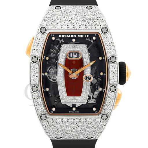リシャールミル(RICHARD MILLE)RM037 WG オートマティック〔18Kホワイトゴールド〕〔スノーセットダイヤモンド〕〔腕時計〕【中古】 リシャールミル(RICHARD MILLE)RM037 WG オートマティック〔18Kホワイトゴールド〕〔スノーセットダイヤモンド〕〔腕時計〕【中古】